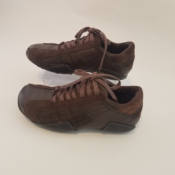 Diesel Aquila Brown Leather Sneakers 